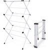 image:imageHoneyCanDo 3Tier Folding Metal Clothes Drying Rack  Portable Accordion Laundry Drying Stand  16 Ft Drying Capacity  Compact SpaceSaving Design for Apartments amp Small Spaces21 W