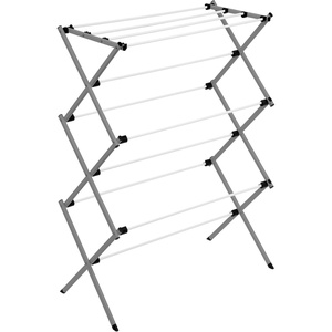 image:imageHoneyCanDo 3Tier Folding Metal Clothes Drying Rack  Portable Accordion Laundry Drying Stand  16 Ft Drying Capacity  Compact SpaceSaving Design for Apartments amp Small Spaces29 W