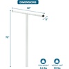 image:imageHoneyCanDo 7Line Outdoor Clothes Drying Pole  Weatherproof TPost Clothesline for Backyard amp Garden  Large Capacity Air Dryer for Sheets Towels amp Apparel