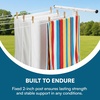 image:imageHoneyCanDo 7Line Outdoor Clothes Drying Pole  Weatherproof TPost Clothesline for Backyard amp Garden  Large Capacity Air Dryer for Sheets Towels amp Apparel