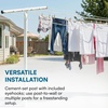 image:imageHoneyCanDo 7Line Outdoor Clothes Drying Pole  Weatherproof TPost Clothesline for Backyard amp Garden  Large Capacity Air Dryer for Sheets Towels amp Apparel