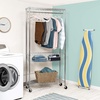 image:imageHoneyCanDo Chrome Rolling Laundry Station SHF04272 Chrome