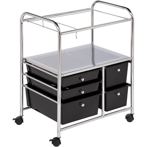 image:imageHoneyCanDo CRT01512 5Drawer Hanging File CartChrome Finish